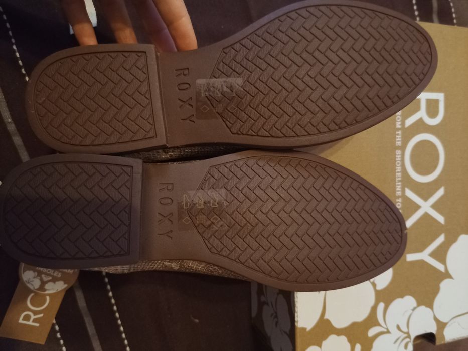 Wężowe Botki Roxy 38 wkładka 24,3 cm wsuwane