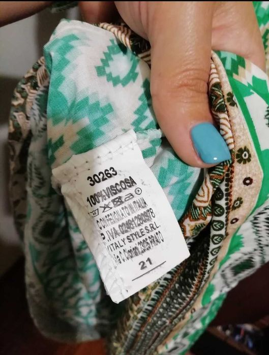 Vestido novo tons verde
