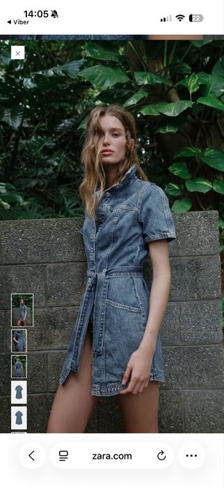 Джинсовий сарафан Zara розмір С