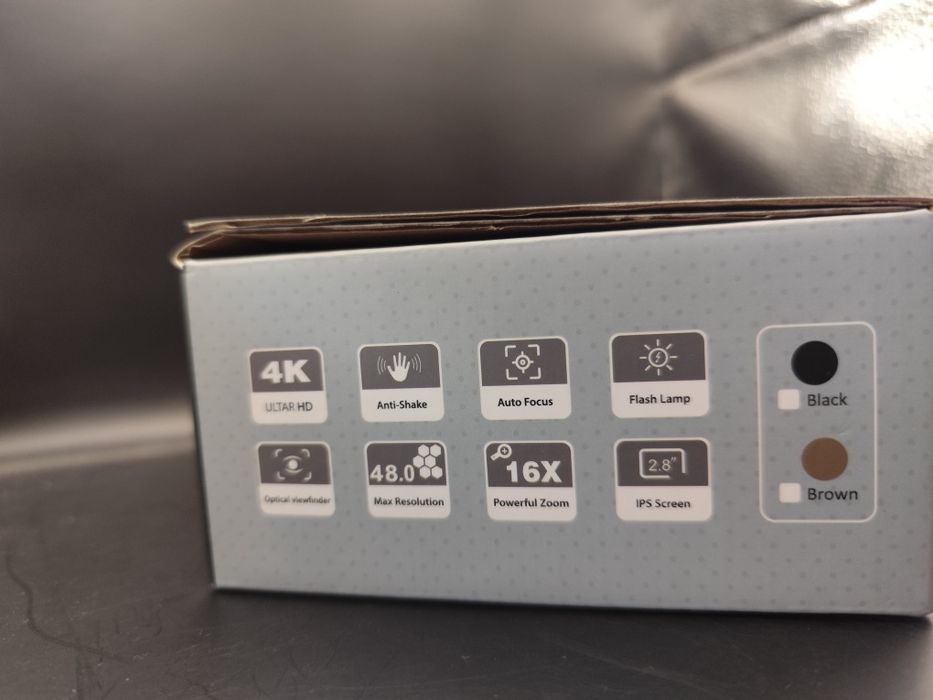 Câmara Fotográfica Digital Estilo Vintage 4K (48MP) – NOVA em Caixa