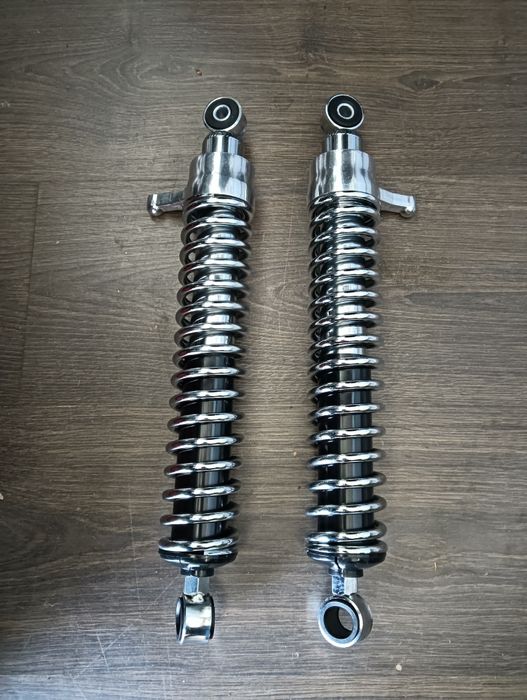 Nowe amortyzatory tył chrom kpl MZ ETZ TS 150 250 - 251