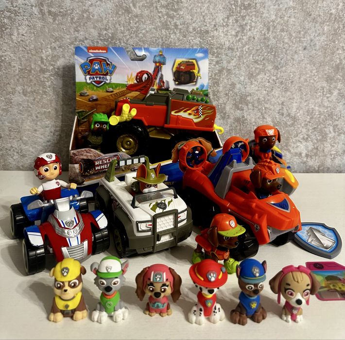 Бумер, Райдер, Зума, Трекер щенячий патруль отригінали