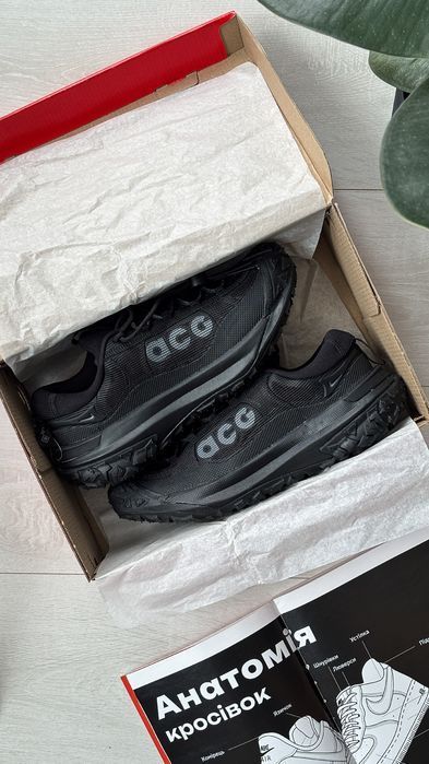 Кросівки осінні Nike ACG Mountain Fly 2 Low Black premium | Кроссовки Найк чоловічі