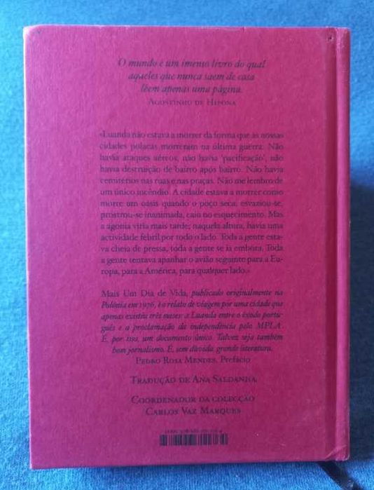 Mais um Dia de Vida; Angola 1975 - Ryszard Kapuscinski