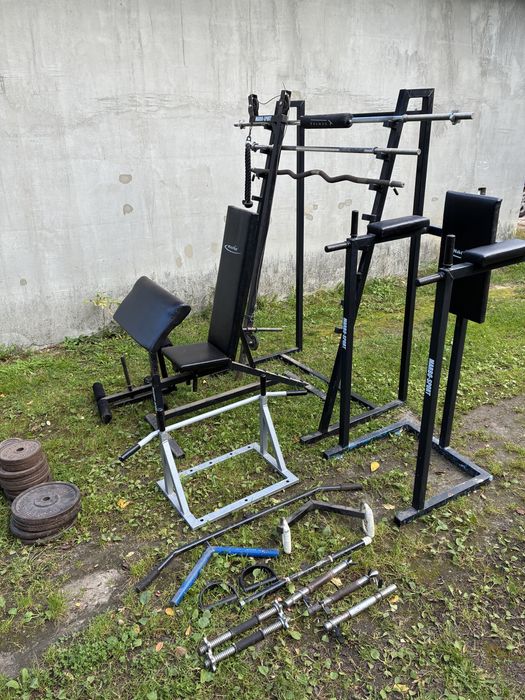 Silownia, obciązenie zeliwne 124kg