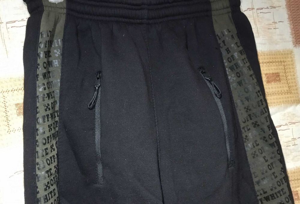 Мужские зимние теплые брюки Off White