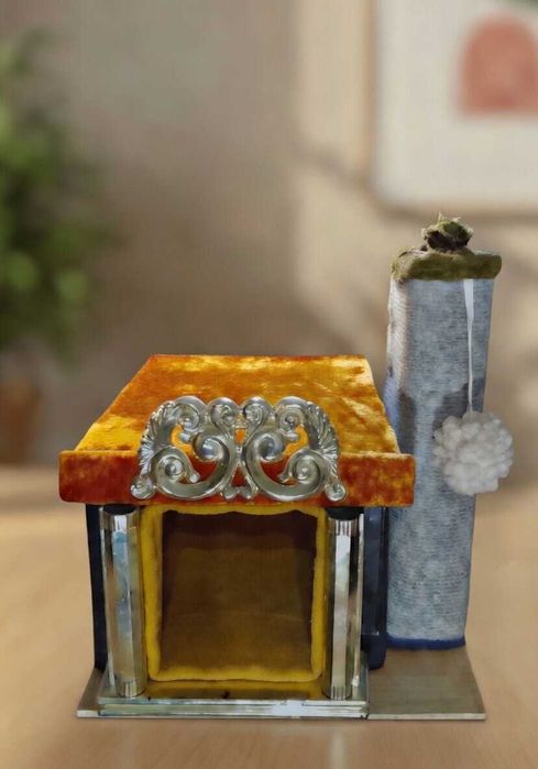 Ігровий комплекс 3в1: Будиночок + Кігтеточка + Іграшка. Розпродаж !