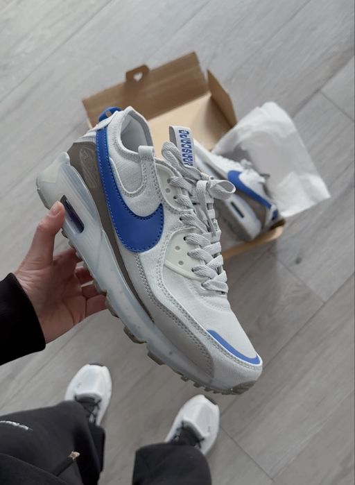 Топ Якість! Кросівки Nike Air Max Terrascape 90 ‘Pure Platinum Hyper Royal’ Аір Макс 90