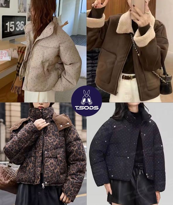 Жіноча куртка пуховик укорочений на блискавці чорна оверсайз нова см л