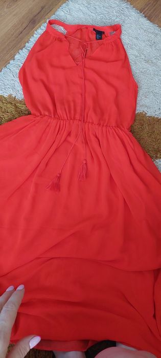 Czerwona suknia h&m M-L