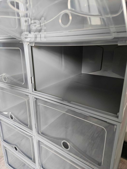 Organizery 10 sztuk pudełka do przechowywania szare dom modułowe