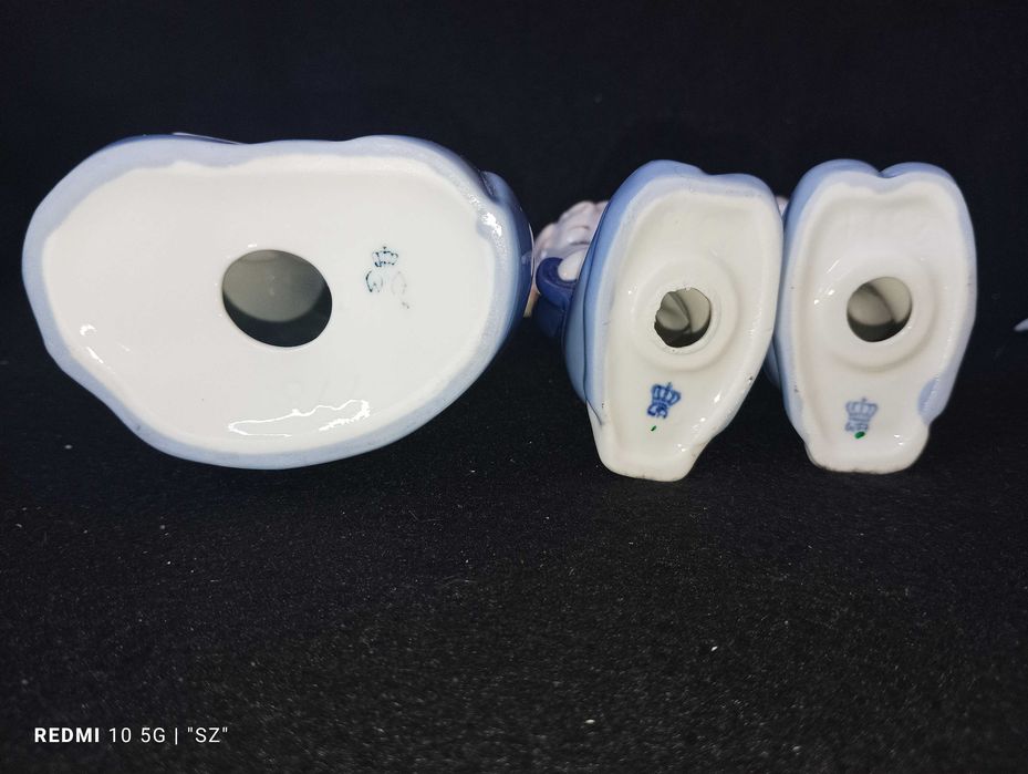 Anioły - Maryja - dzieci - piękne figurki porcelanowe - 5 sztuk - (0,62 kg)