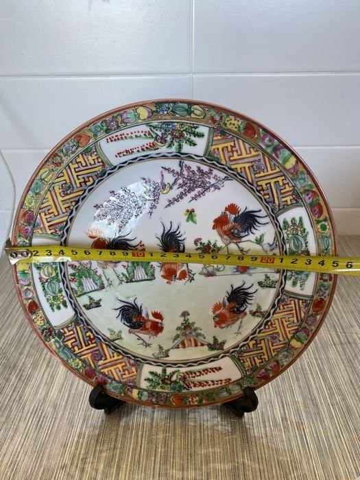 Prato de pocelana antigo chines