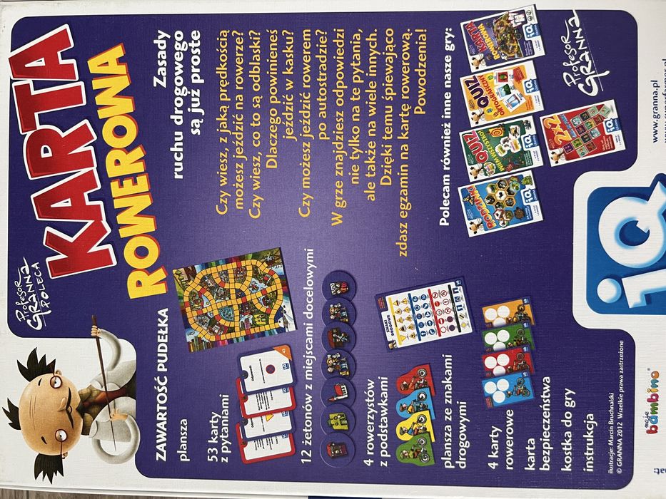 IQ Karta Rowerowa, gra logiczna, Granna