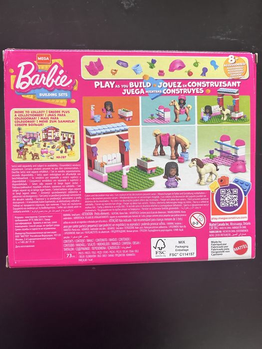 Klocki Barbie, skoki konne
