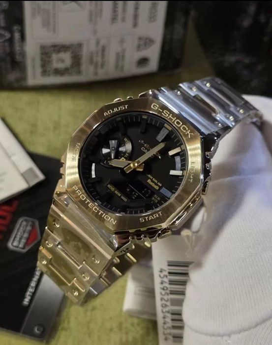 Мужские наручные часы Casio G-Shock GM-B 2100 стальные