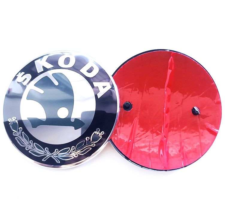 Емблеми на капот / багажник Skoda шильдик / значки Шкода + Подарунок