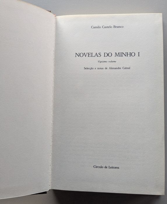 Obras Escolhidas de Camilo Castelo Branco