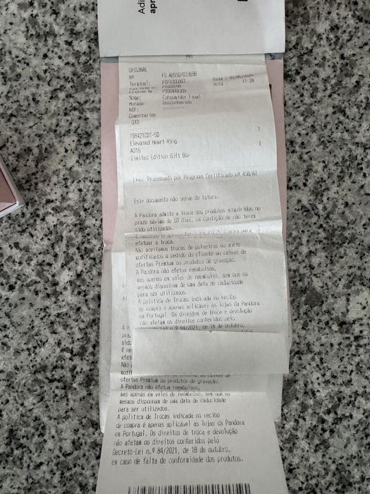 Anel Pandora com garantia 2 anos