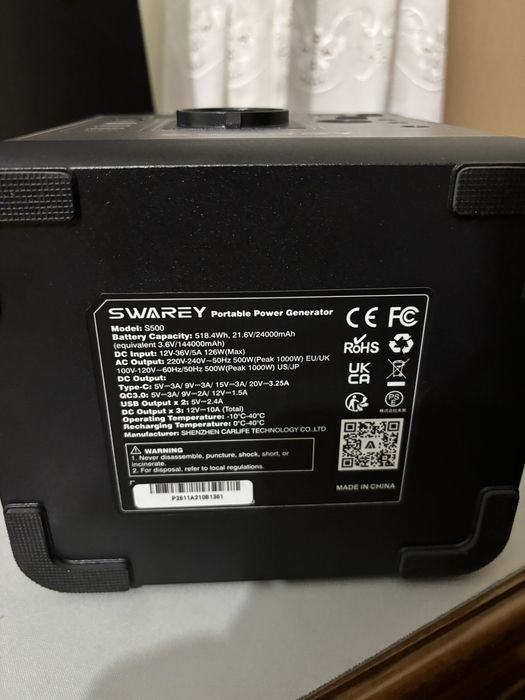 Estação de Energia Portátil – 518Wh / 144.000 mAh