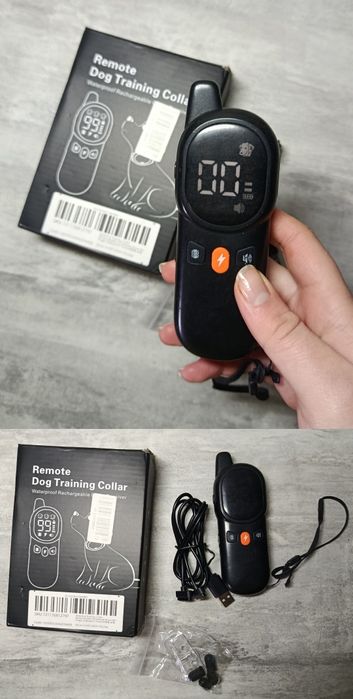 Поводок-рулетка, пульти від електроошийників. LED - ошийник