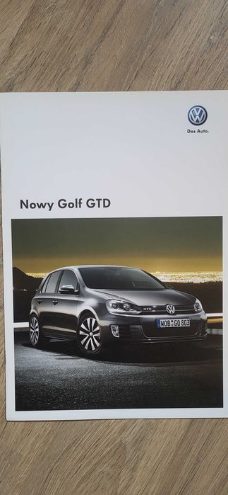 Sprzedam katalog  / prospekt / folder  Volkswagen Golf 6 GTD