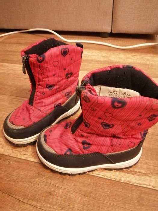 Buty zimowe kozaki dla dziewczynki rozmiar 25