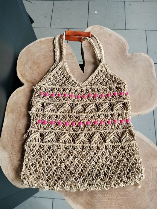 Torebka do ręki makrama