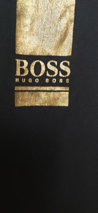 Longslave złoty Hugo Boss czarny z bawełny oryginalny