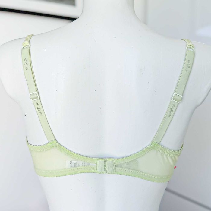 Jak NOWY Biustonosz MARKS & SPENCER 80C miękki pistacjowy haftowany