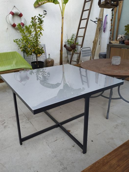 Mesa de jardim refeição NATERIAL COMPASS CINZA ESCURO