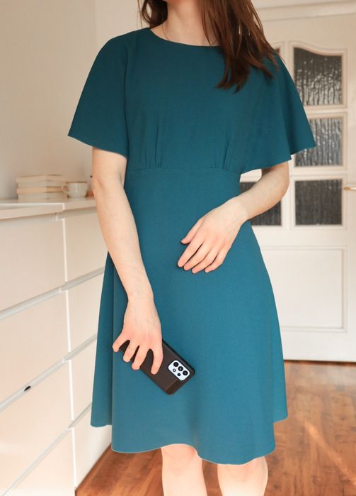 Massimo Dutti elegancka sukienka M też S wesele komunia okazje koktajl