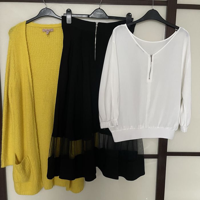 Одяг жіночий р. L спідниця AndreTan блуза кардиган блейзер теплий зима