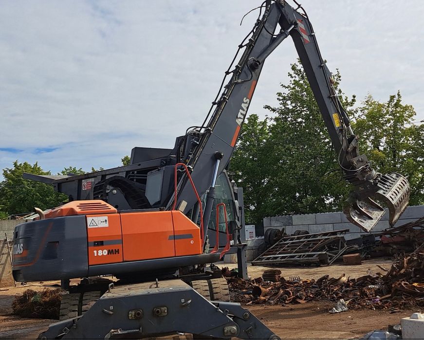 Maszynę przeładunkowa ATLAS MH 180 + CHWYTAK SORTUJĄCY 360°