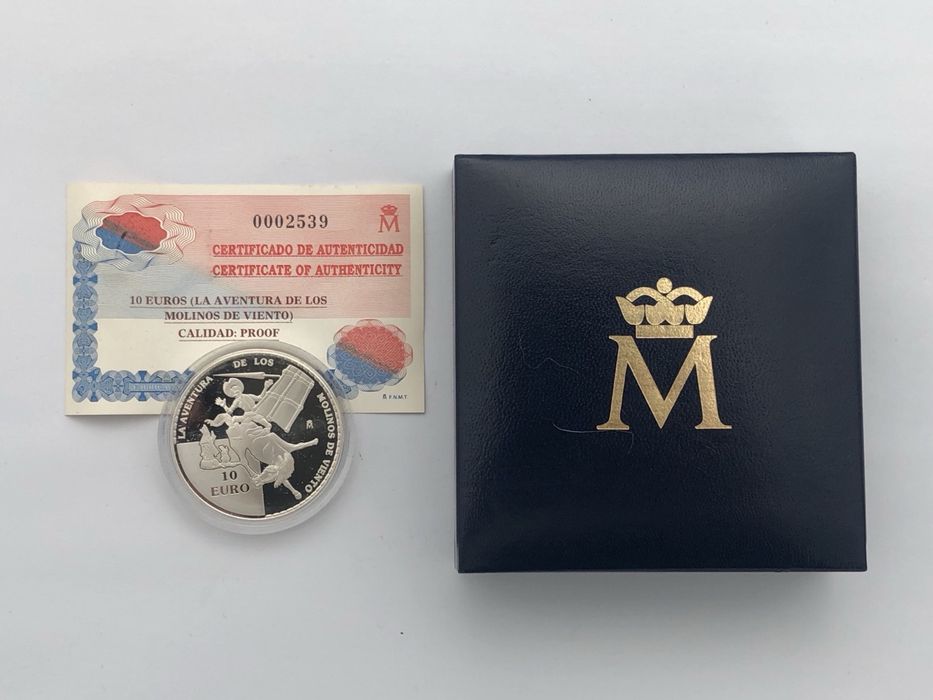 срібна пам’ятна монета 10 євро «Дон Кіхот» Іспанія, 2005 р.