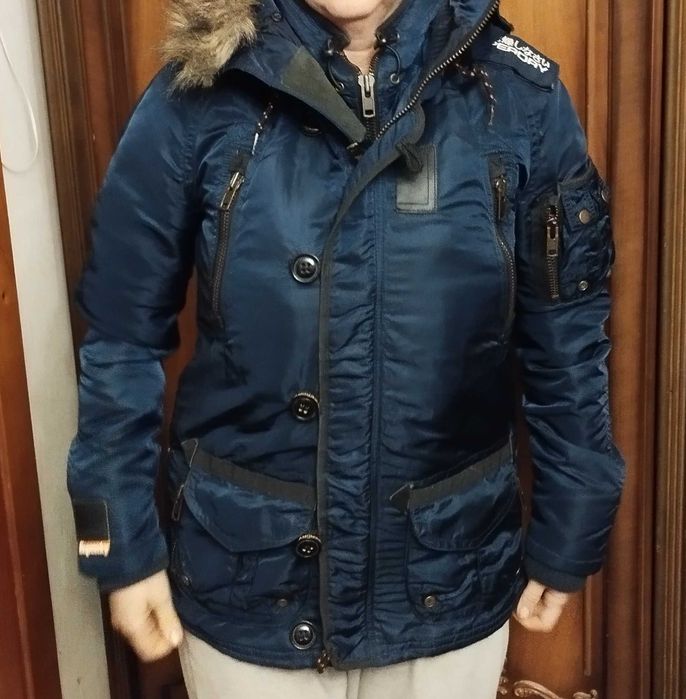 Чоловіча зимова куртка ( для підлітка )"Аляска" бренду SUPERDRY JAPAN