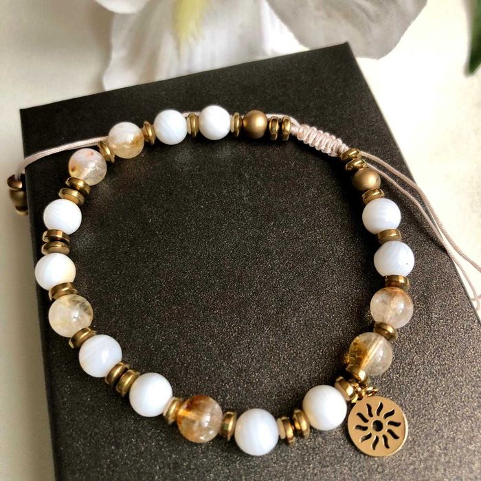 Bransoletka na obfitość z cytrynem