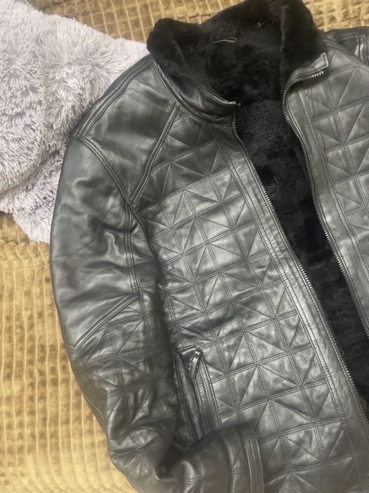 Мужская дубленка короткая натуралка