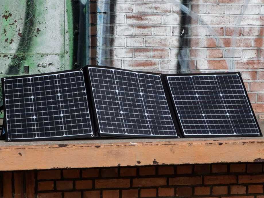 PreVent 135W складна портативна сонячна панель + MPPT-контролер заряду (з вологозахистом IP67)  (Німеччина). Комплект.