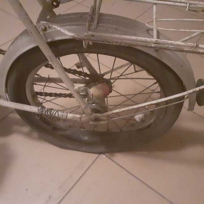 Rower składak biały dziecięcy