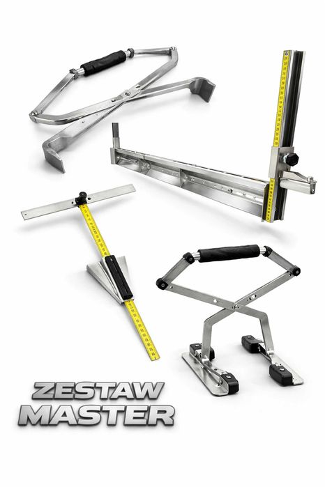 Zestaw brukarski MASTER 2 Chwytaki + 1 Kątownik + 1 Lata profilująca INOX