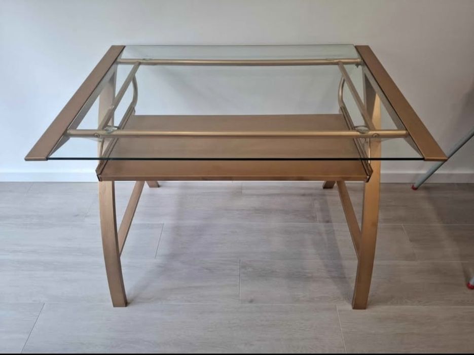 Mesa escritório com tabuleiro deslizante