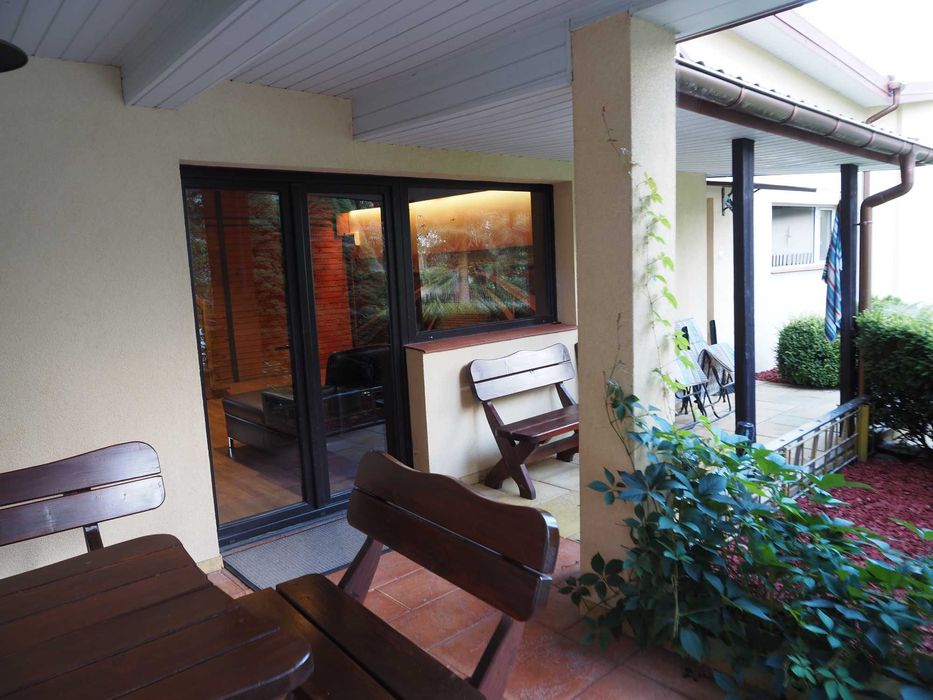 Domek Olmonty całoroczny. Basen, balia z jacuzii. Białystok, Podlasie,