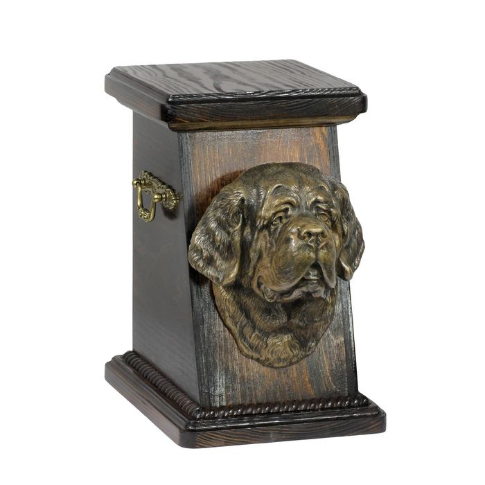 Bernardyn urna drewniana z psem Art-Dog