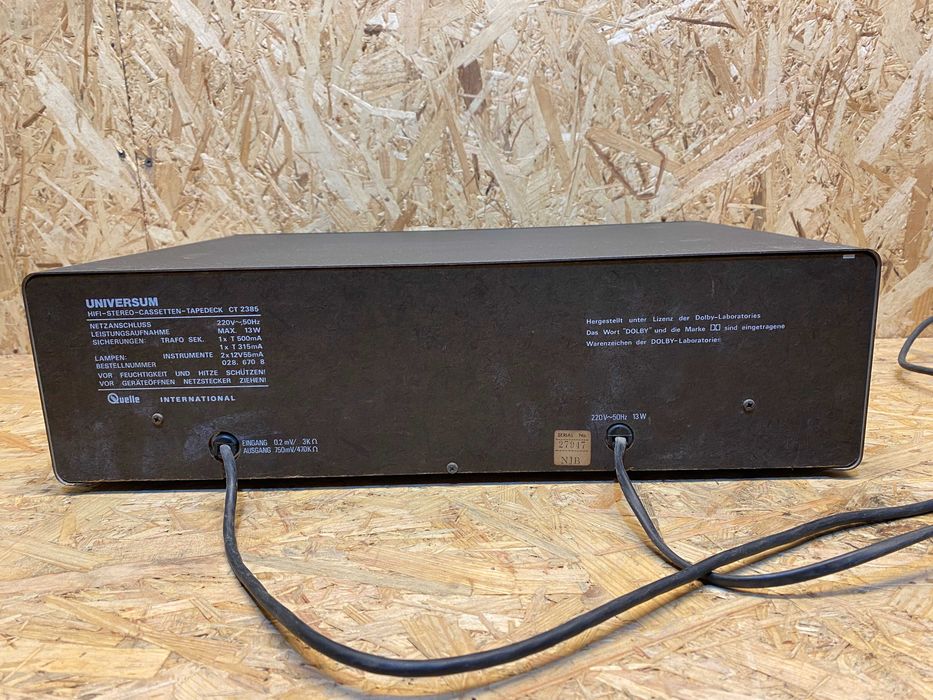 Magnetofon Deck Universum HiFi System 6000 CT 2385 (filmik pokazowy)