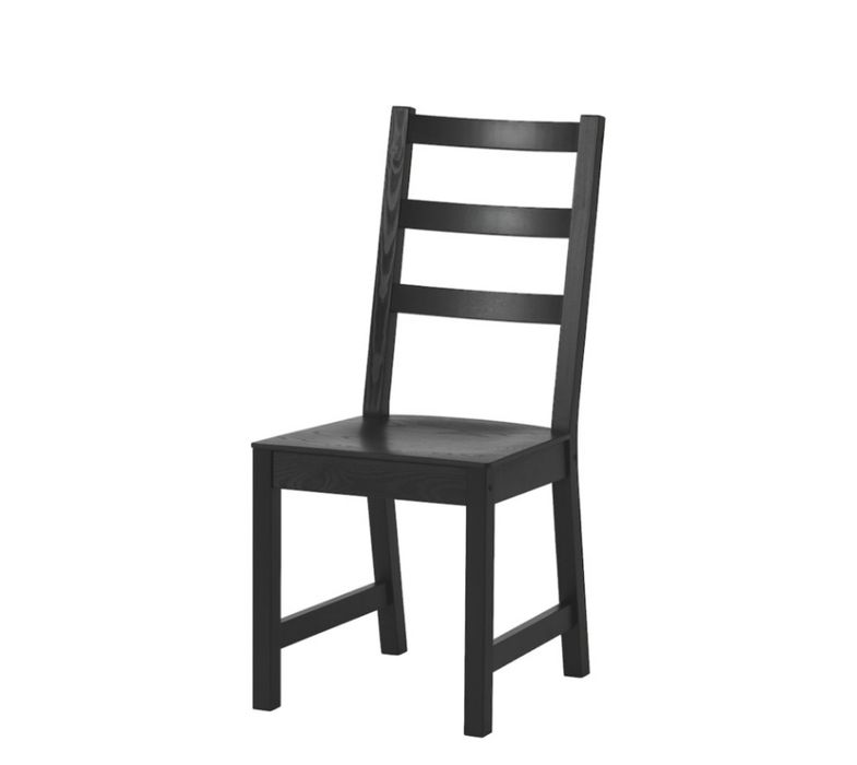 Mesa Ikes com 4 Cadeiras Preto Nordviken