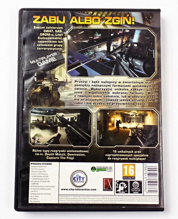 Gra Combat Zone Special Forces wyd. premierowe DVD BOX PL PC Stan 6/6