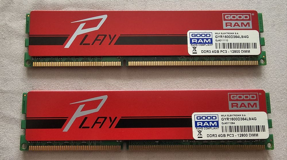 Pamięć Goodram 2x4GB  DDR3 12800 DIMM