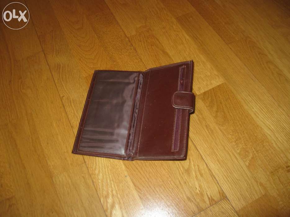 Carteira David Jones em pele castanha