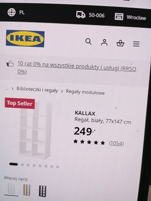 Regał kalax 147*77
